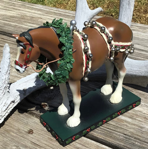 Painted Ponies Collection Horse, Christmas Clydesdale