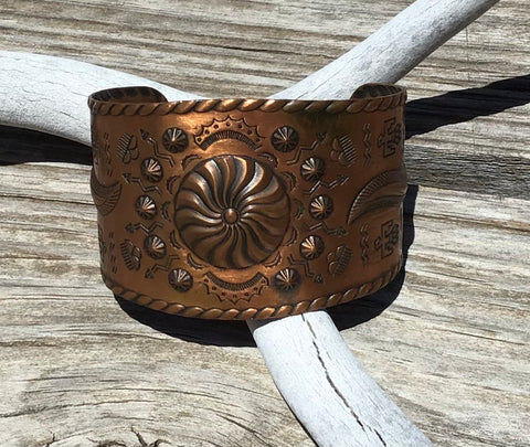 Vintage Copper Cuff Bracelet