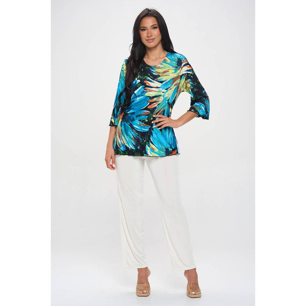 Jostar -Peacock Color Merrow Top