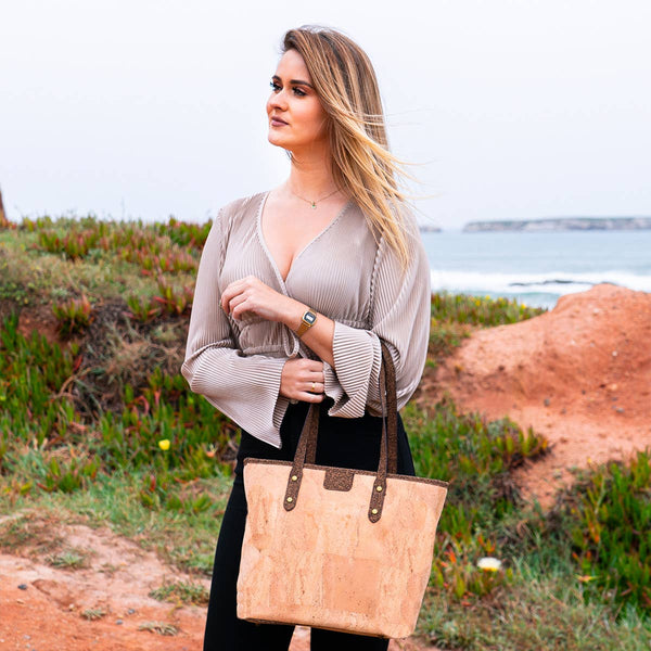 Natural Cork Women's Tote Bag, Cork from Portugal