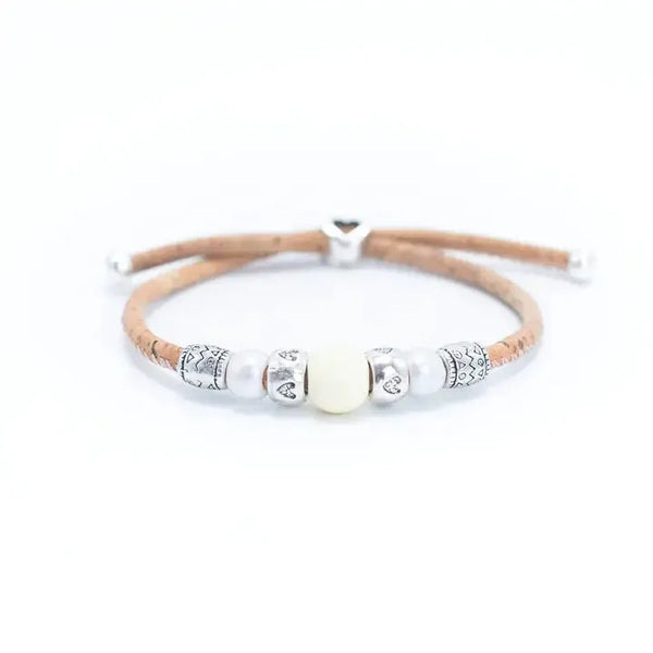 Casual Everyday Women's Beaded Bracelets, Cork from Portugal