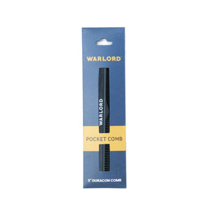 Warlord Pocket Comb - 5" Carbon Cut Duracon