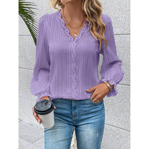 Long sleeve blouse: Lilac
