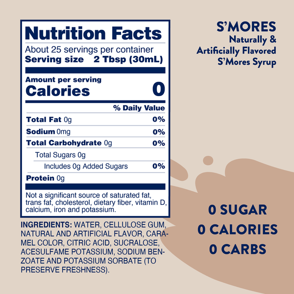 Skinny Mixes - Sugar Free S'mores Syrup