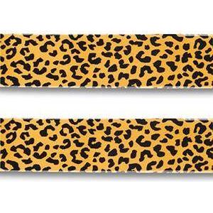 Bandana Necklace: Leopard Yellow