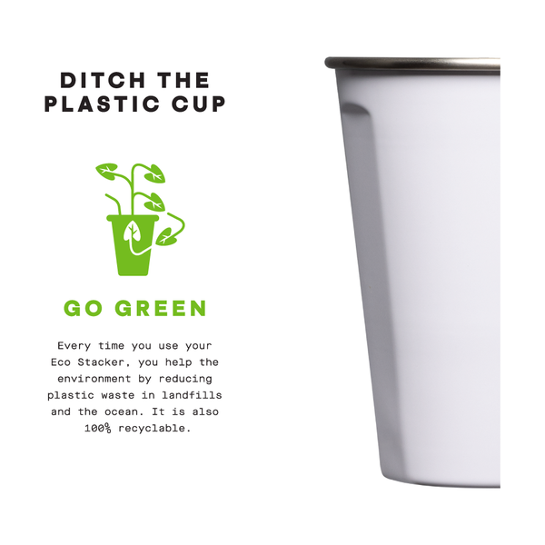 CORKCICLE - Eco Stacker - 18oz 4 - Pack - Gloss White