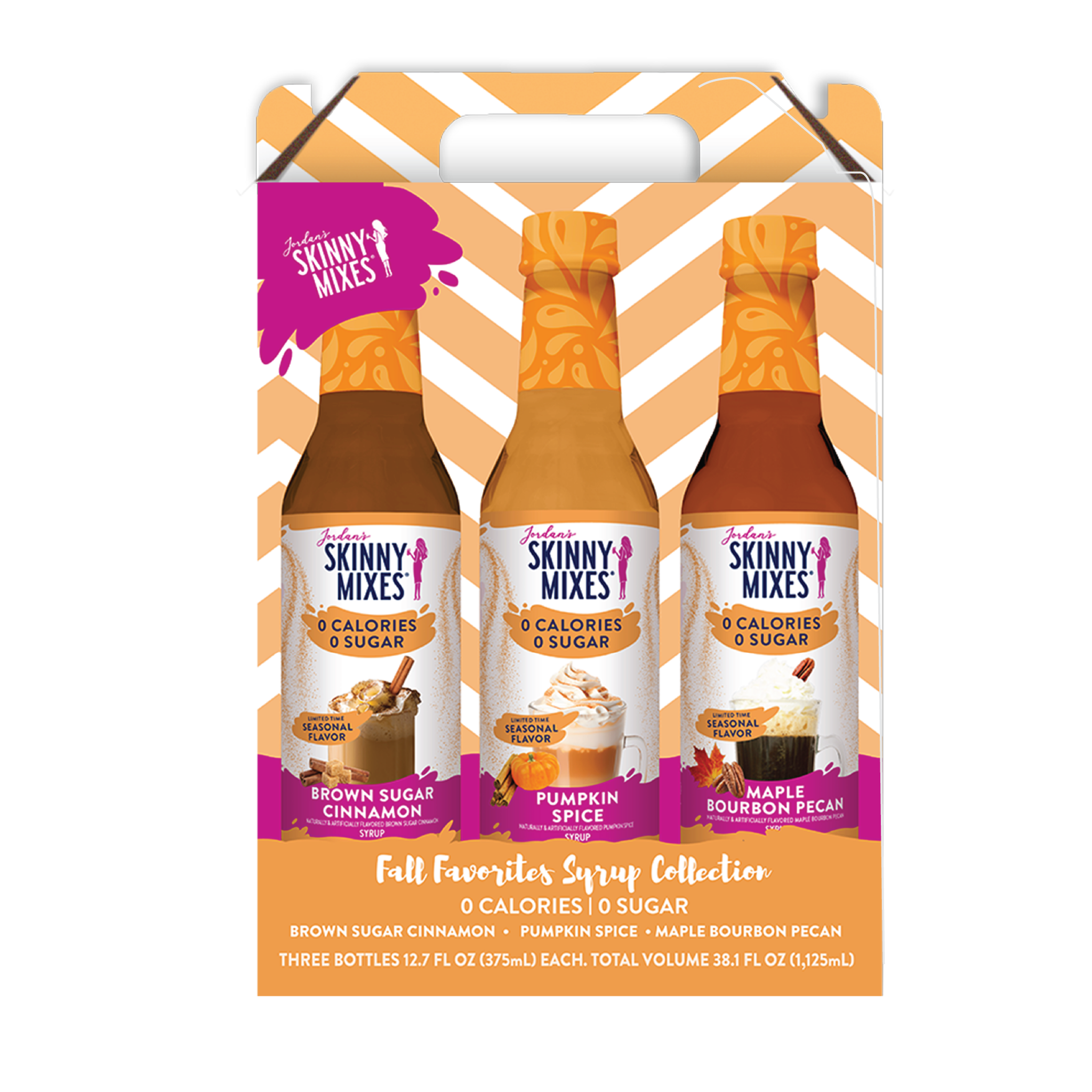 Jordan's Skinny Mixes - Fall Favorites Syrup Trio - Sugar Free Gift Set