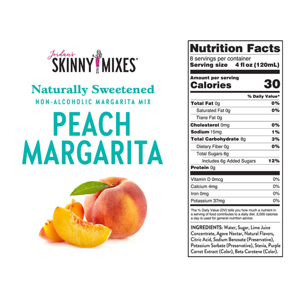 Jordan's Skinny Mixes - Natural Peach Margarita - Mixer