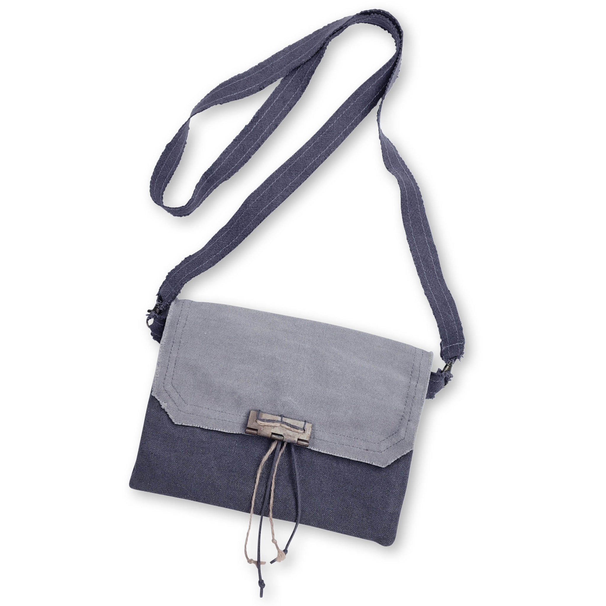 ReLoved by Honey and Me featuring Simply Saguaro - Lexi Grey Fold Over Crossbody Bag