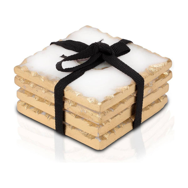 Bezrat - Bezrat Square Marble Coasters for Drinks
