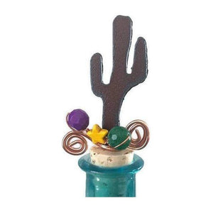 Rustic Wine Cork shapes with beads and wire