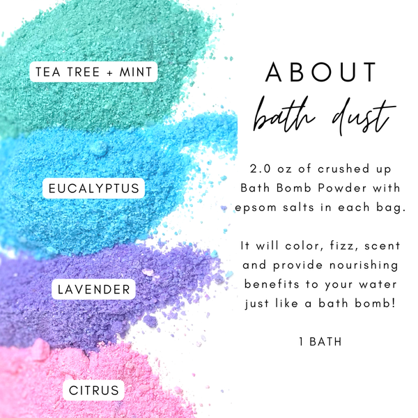 Silky Body & Bath - Tea Tree + Mint Bath Dust