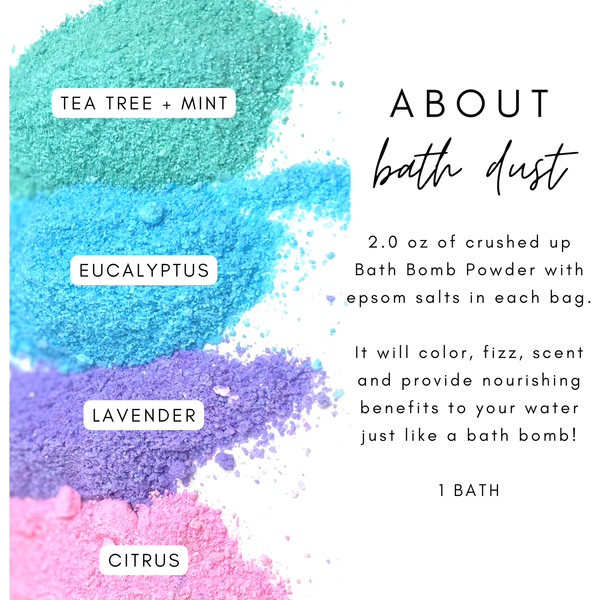 Silky Body & Bath - Tea Tree + Mint Bath Dust