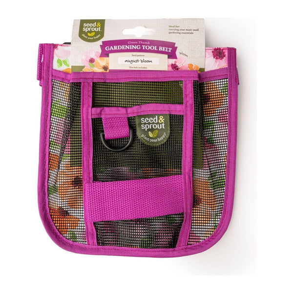 Seed & Sprout Gardening Tool Belt, August Bloom