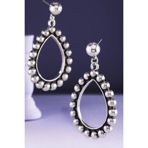 Western Teardrop Cut Bubble Dangle Earrings