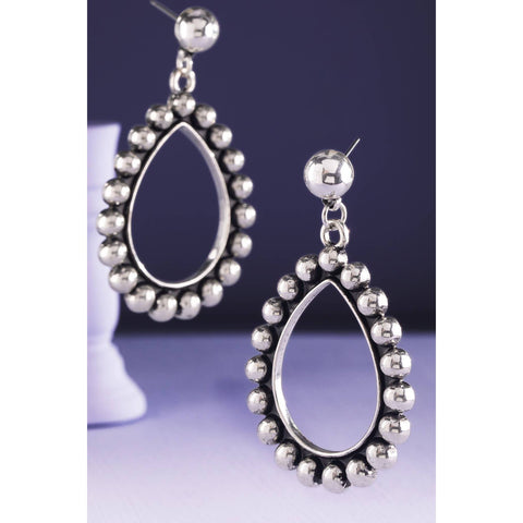 Western Teardrop Cut Bubble Dangle Earrings