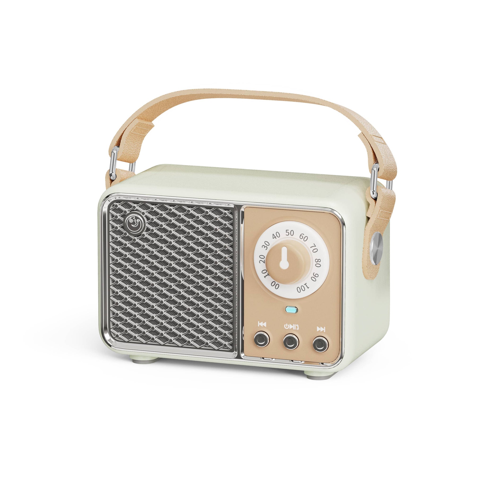 Retro Mini Wireless Speaker : Tan