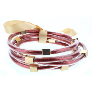 Glitter with Gold Station Filled Bangles Bracelet Set