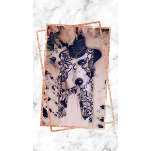 Print Sleeveless Tank Top, Taupe