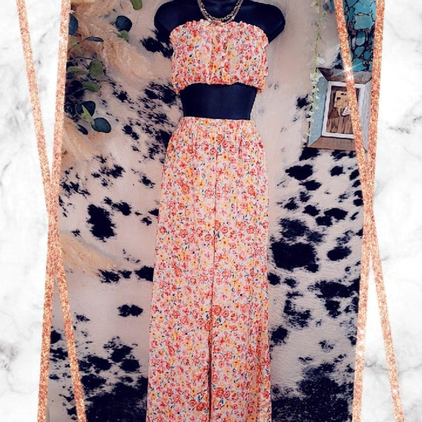 Palazzo Pants and Crop Top Set, 2 pieces