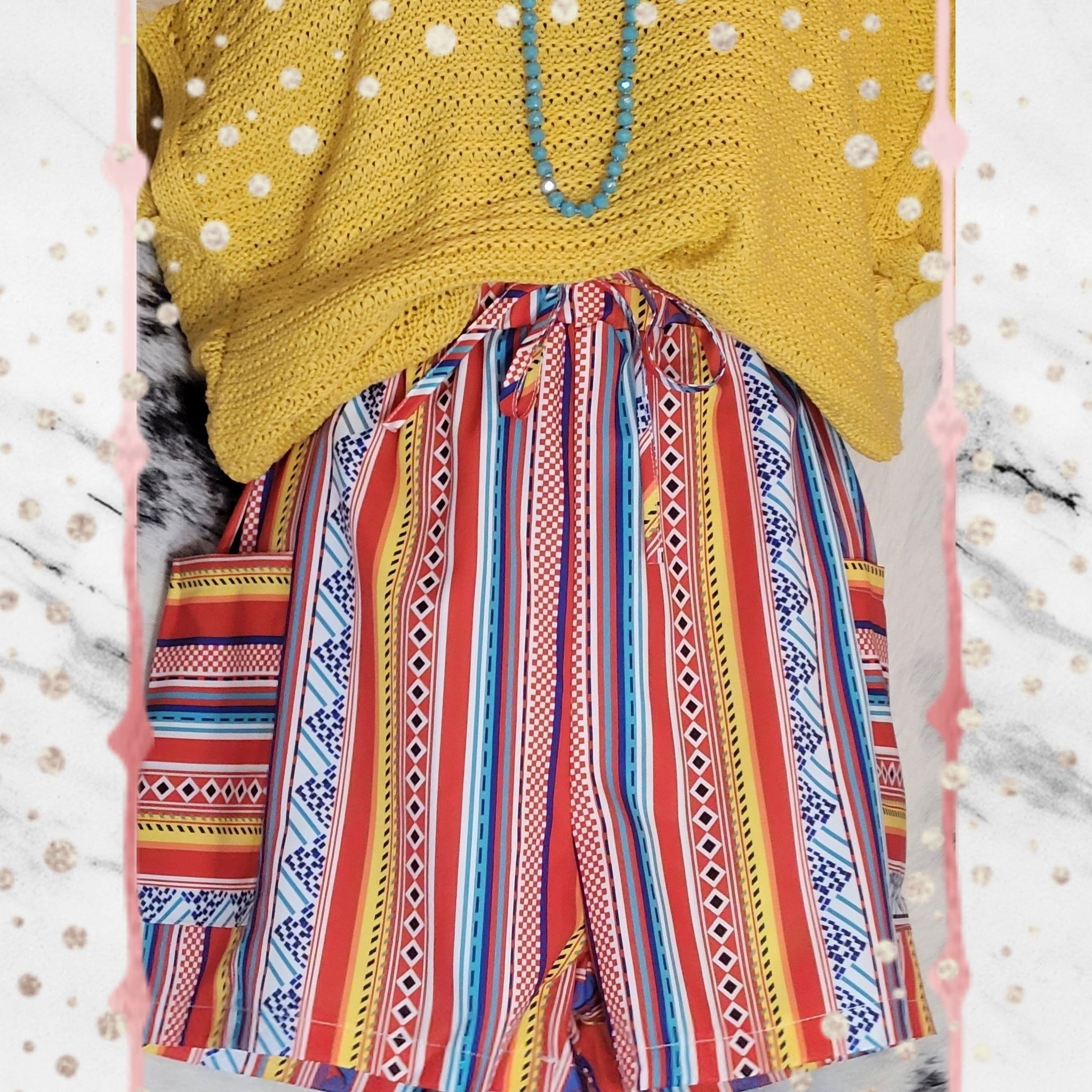 Boho Stripes Shorts