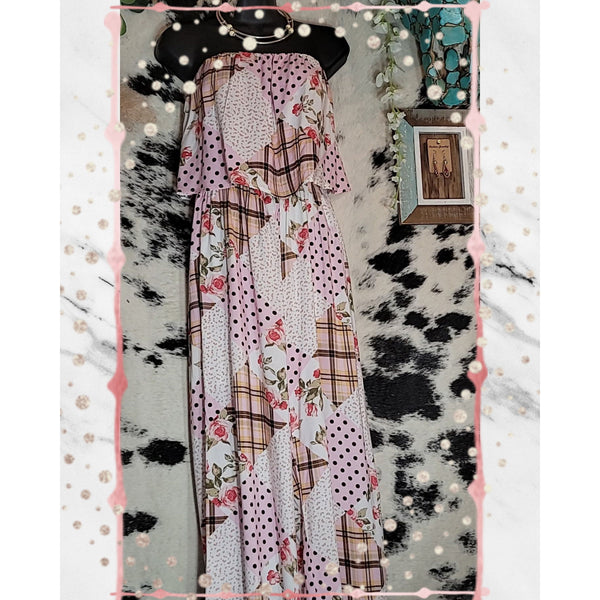 Patchwork Print Jumpsuit\Romper