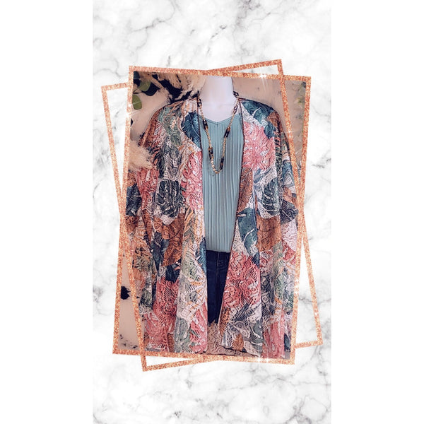 Lace Kimono, Floral