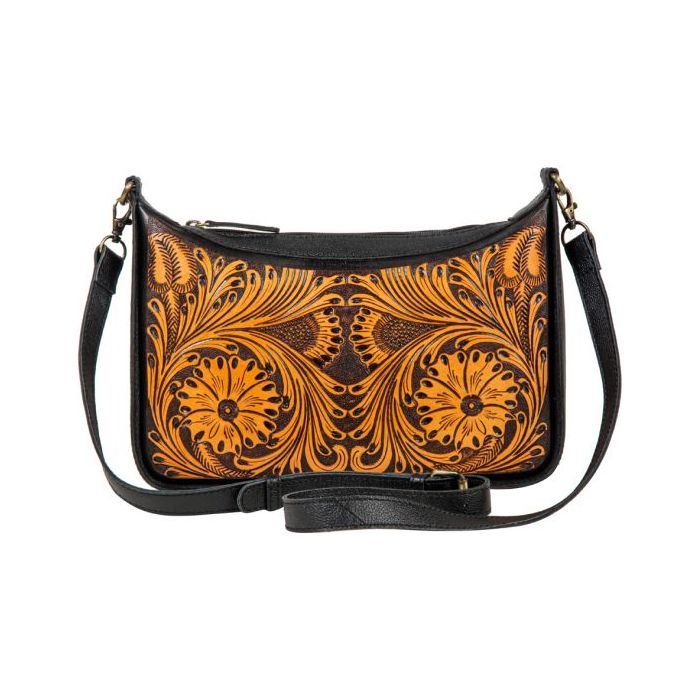 Sunflower Gorge Hand-Tooled Bag