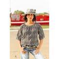 Black Ivory Aztec Blouse