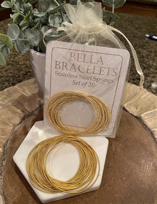 "Bella Bracelets" Set of 20 Stainless Steel Bracelets