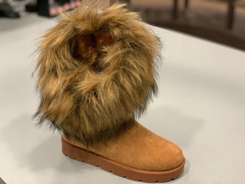 Frozen, Camel, fur lined boot