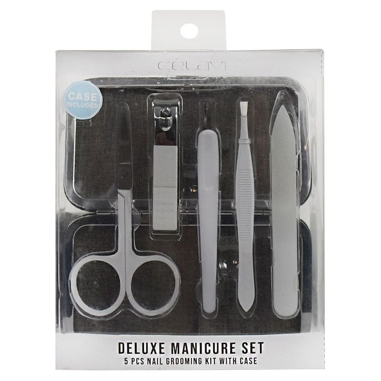 Deluxe Manicure Set 5 Piece Nail Grooming Kit