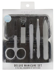 Deluxe Manicure Set 5 Piece Nail Grooming Kit