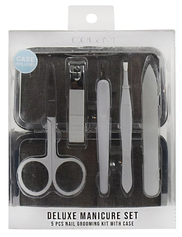 Deluxe Manicure Set 5 Piece Nail Grooming Kit