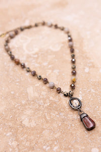 Pica Necklace Bamboo Agate