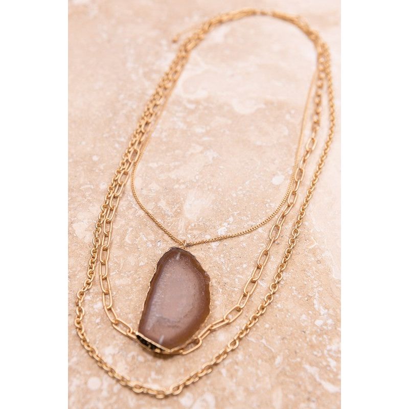 Missy Necklace - Smokey Quartz