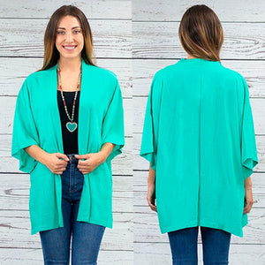 Solid Duster, Turquoise