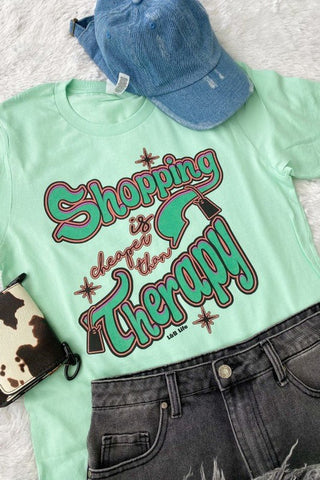 Shopping Is My Therapy Tee