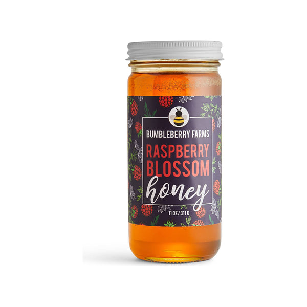 Pure Raspberry Blossom Honey - 11OZ