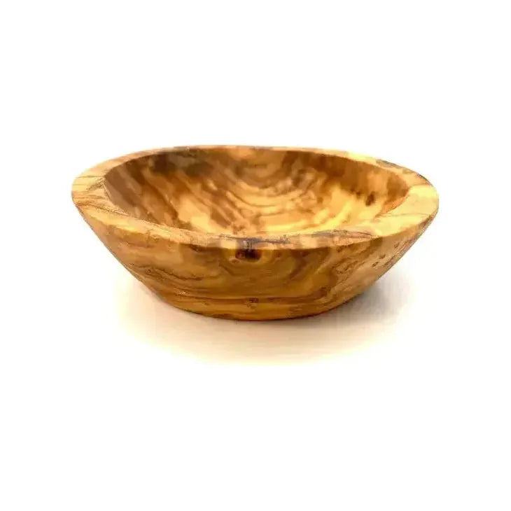 Round Olive Wood Dip Bowl, Shipped from Germany