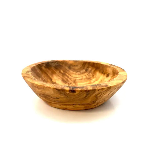 Round Olive Wood Dip Bowl, Shipped from Germany