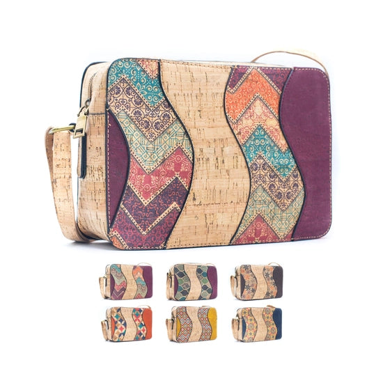 Natural Cork Crossbody Bag, made in Portugal