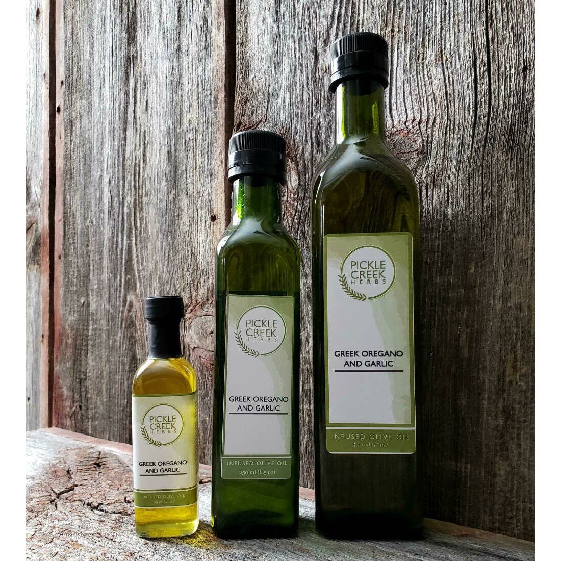 Greek Oregano and Garlic Infused Olive Oil: 250mL