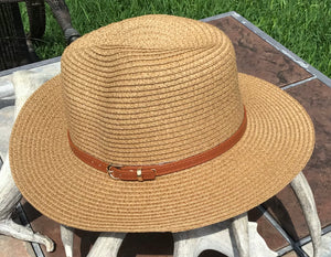 Straw Hat with Buckle Band