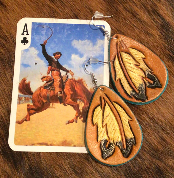 The Sayge Leather Earrings