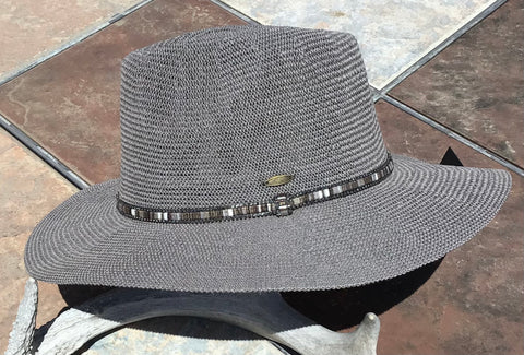 CC Straw Hats with Blingy Bands
