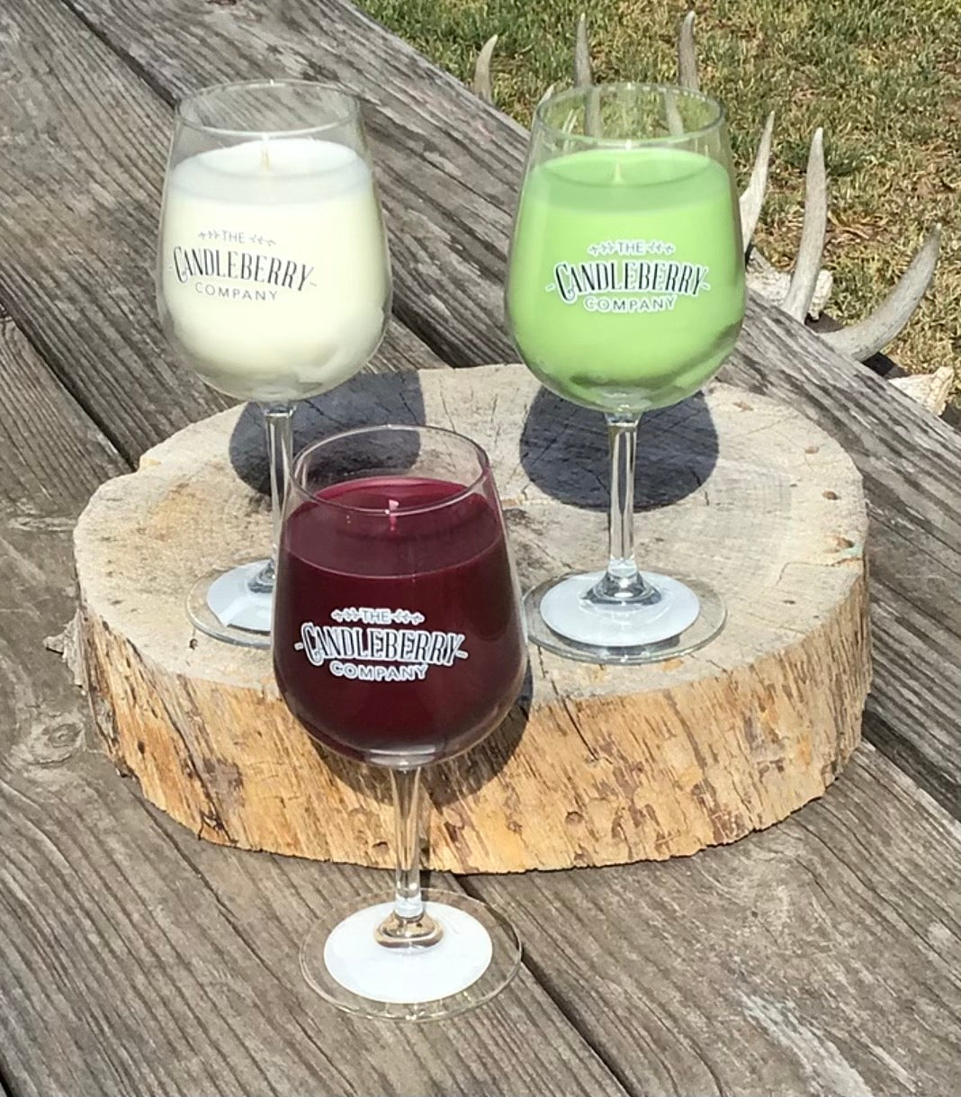 Wine Glass Candle