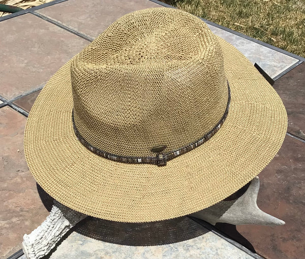 CC Straw Hats with Blingy Bands